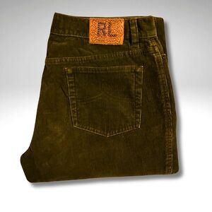 Ralph Lauren Chocolate Brown High Rise Vintage Feel Corduroy Pants
